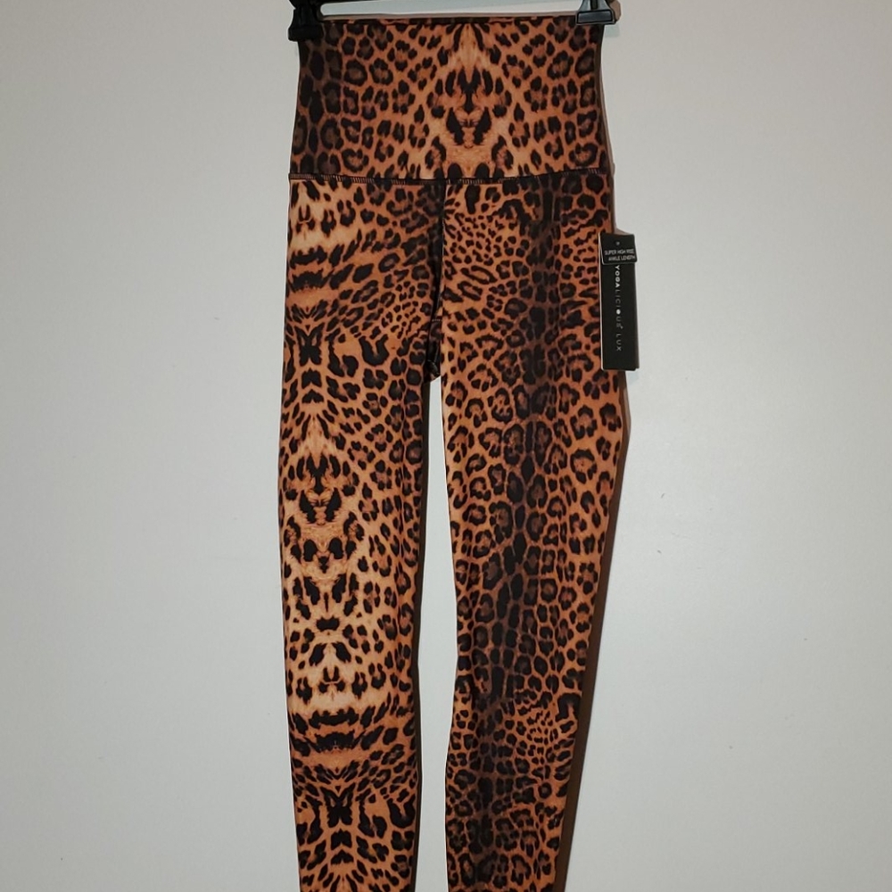 Yogalicious Lux Jaguar Brown High Rise Leggings